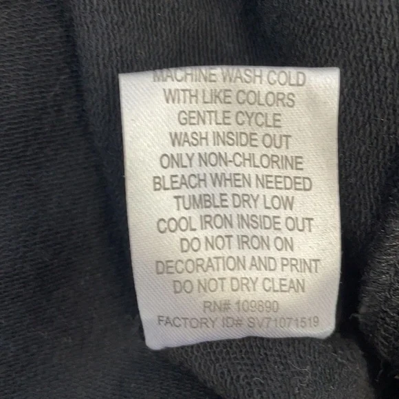 SEVEN7 SZ 1X 26/28 SWEATSHIRT black - Picture 9 of 9